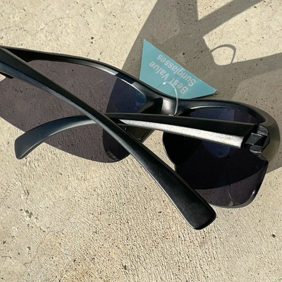 FWG Men Sunglasses Black Wrap Eye Wear UV protection Shade RESILIENCE NS0917 - Picture 3 of 10